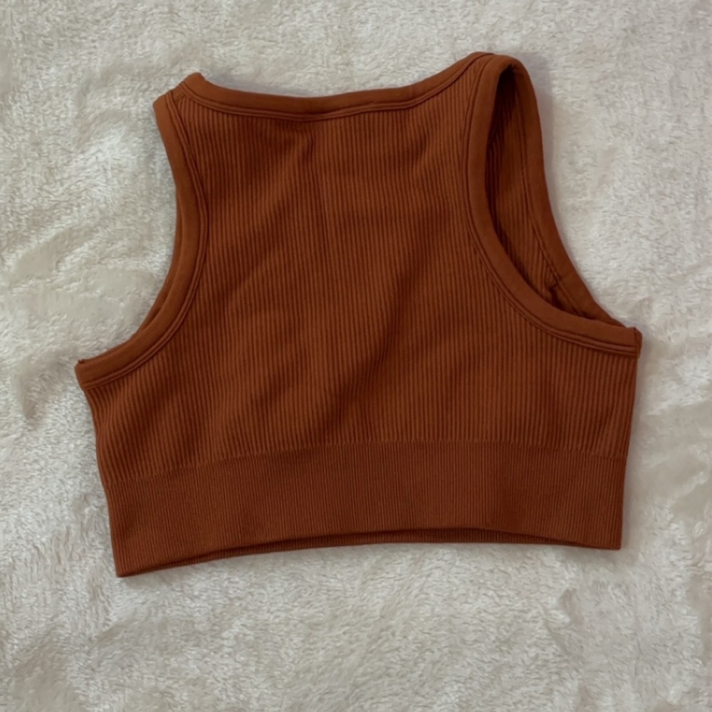 NWOT Oh Polly Ribbed Crop Top - Picture 6 of 9